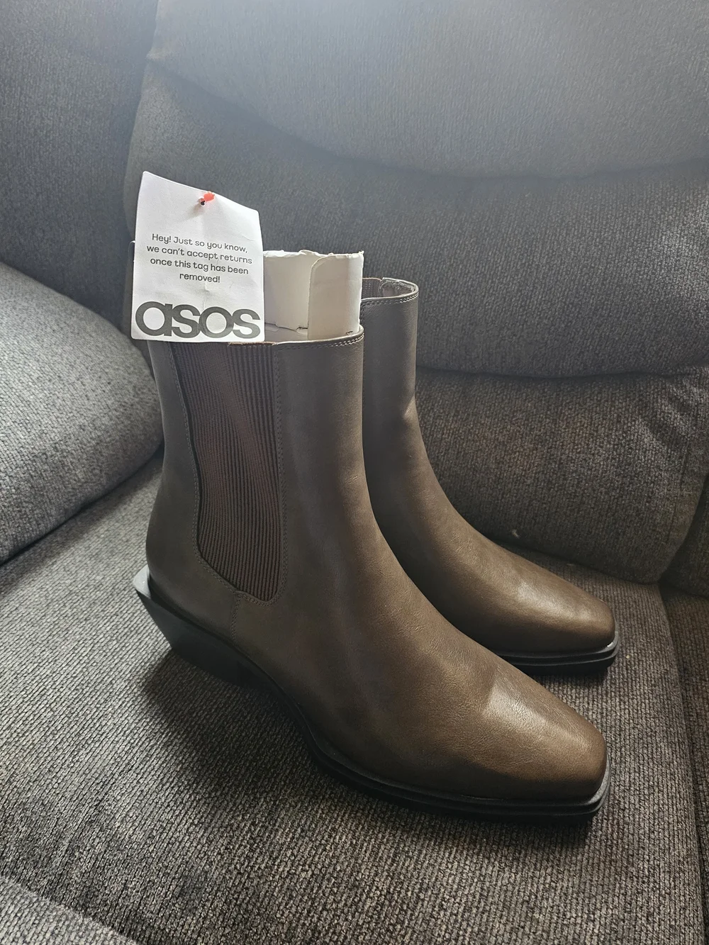 ASOS Brown Leather Chukka Boots